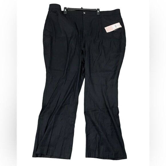 NWT NYDJ Curves 360 Wide Leg Linen Blend Pants Plus Size 28 Trouser - Picture 2 of 11